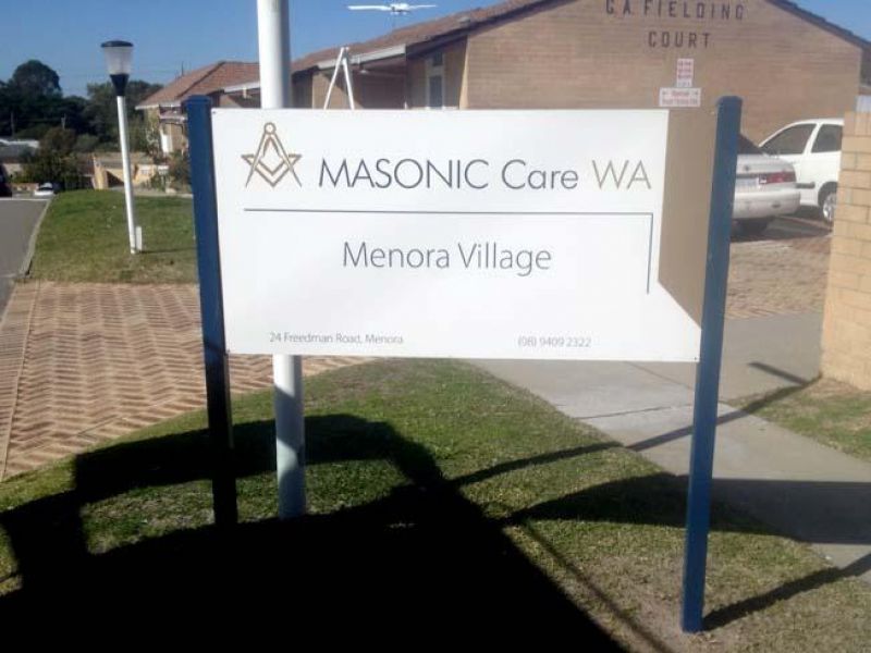 Property Development sign masonic care 1