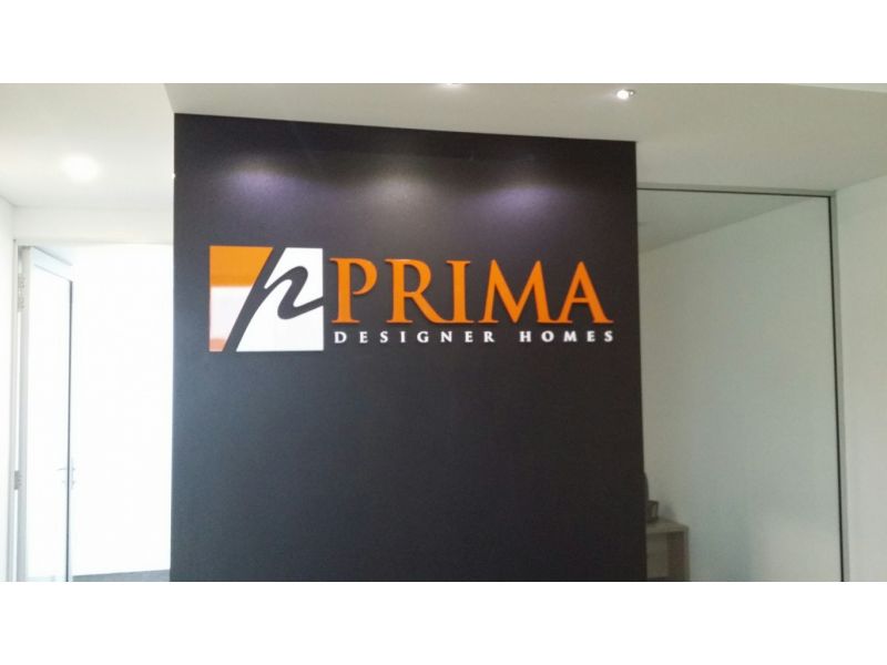 reception sign 3D Prima Homes 1